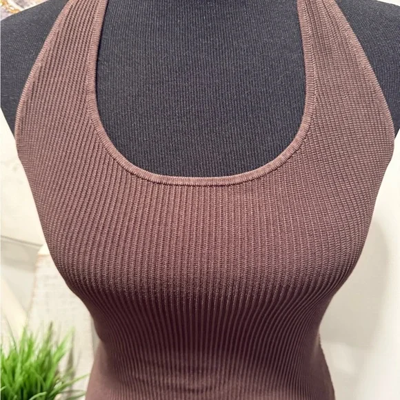 Babaton Chocolate Brown Backless Dress - Picture 2 of 7